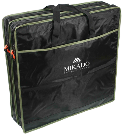 Pokrowiec na siatki Mikado DWUKOMOROWY / Czarno-zielony / 63x63x18cm