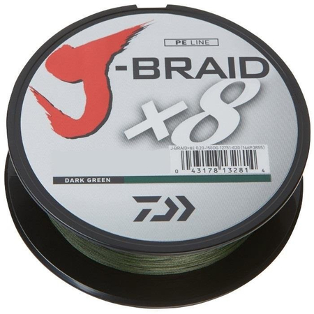 Plecionka Daiwa J-Braid X8 0.13mm | 150m | dark green