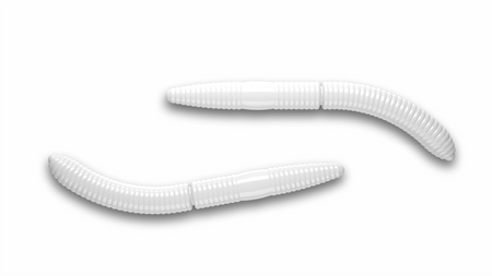 Przynęta Libra Lures Fatty D'Worm Tournament 5.5cm | 001 - White | ser | 12 szt.