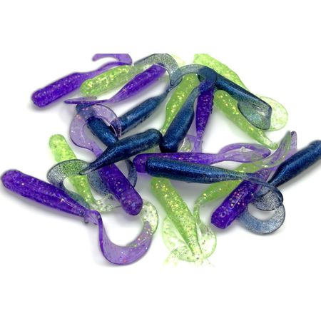 Guma Great Fish GF1 Twister Baby 3cm | MIX2 | Bezzapachowy | 21 szt.
