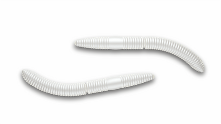 Przynęta Libra Lures Fatty D'Worm 7.5cm | 004 - Silver Pearl | ser | 8 szt.