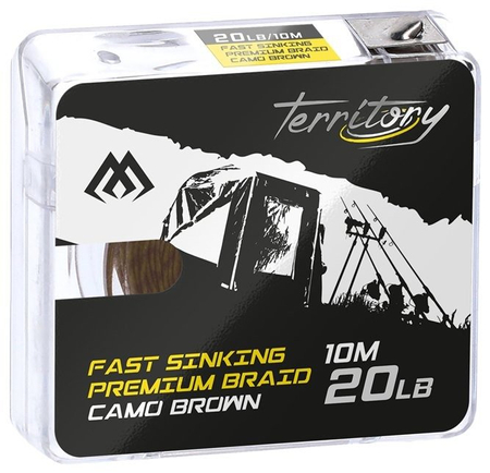 Plecionka przyponowa Mikado Fast Sinking Premium Braid Camo brown | 20lb | 10m
