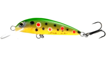Wobler Wob-Art Ciernik 5cm | pływający | Pstrąg Green