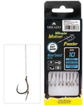 Przypony do methody Mikado z igłą - hak z zadziorem nr 6 / plecionka: 0.16mm/10cm - 8szt.
