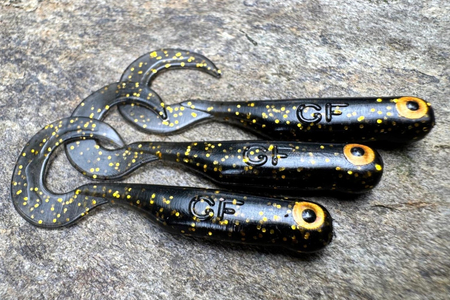 Guma Great Fish GF1 Twister 4,9cm | Black&Gold | krewetkowy | 10 szt. | Edycja Limitowana Typ od Ryb