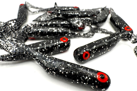 Guma Great Fish GF1 Twister 4,9cm | Glitter Graphite | rybny | 10 szt.