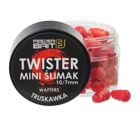 Feeder Bait Mini Ślimak Twister Wafters 11/8mm | Truskawka