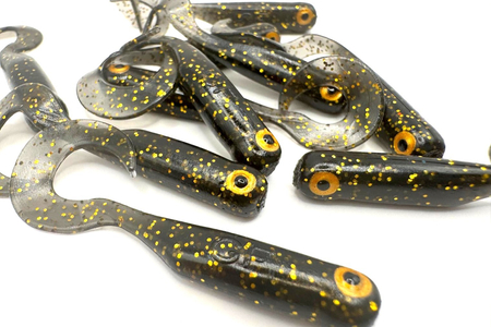 Guma Great Fish GF1 Twister 4,9cm | Black&Gold | rybny | 10 szt. | Edycja Limitowana Typ od Ryb