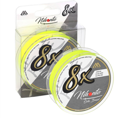 Plecionka Mikado Nihonto Octa Braid 0,12mm| fluo | 150m