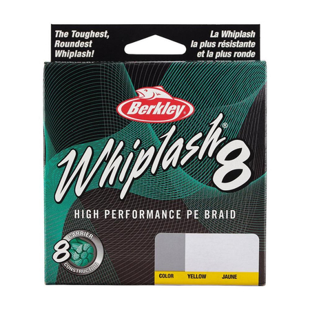 Plecionka Berkley Whiplash 8 Yellow 0.25mm | 40.0kg | 150m