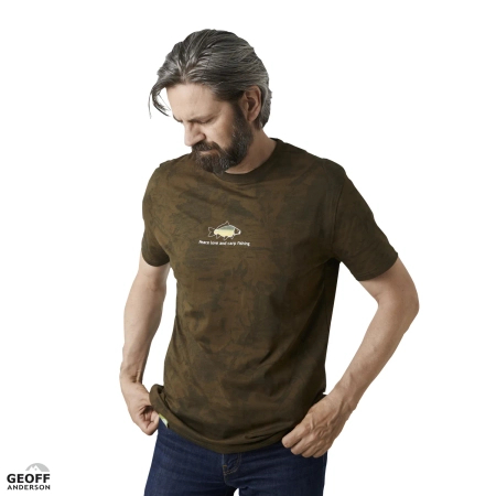 T-shirt Geoff Anderson Organic Tee | Leaf Peace Carp | L