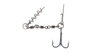 Dozbrojka z krętlików Mikado Jaws Evo Stinger - 25kg - Kotwica nr 1- 2szt. do gu | 13-15cm