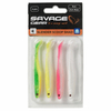 Zestaw gum Savage Gear Slender Scoop Shad 13cm | Dark Water Mix | 4szt