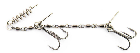 Zestaw Guma Westin BullTeez Shadtail 24cm | Motoroil Blood + Dozbrojka Vis Vangen