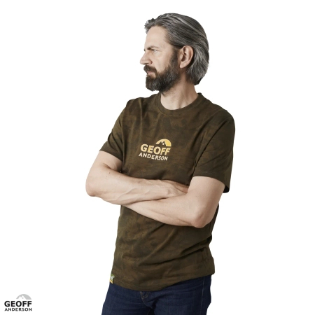 T-shirt Geoff Anderson Organic Tee | Leaf Orange Chest | XL
