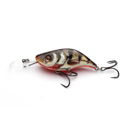 Wobler Salmo Sparky Shad 4cm | Yellow Holographic Perch | tonący
