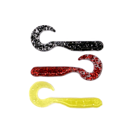 Guma Great Fish GF1 Twister Baby 3cm | MIX6 | Krewetkowy | 21 szt.