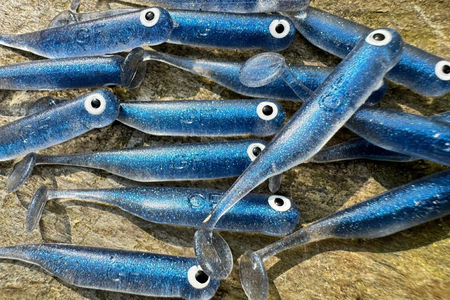 Guma Great Fish GF1 4,9cm | Blue Pearl | bezzapachowy | 10 szt.