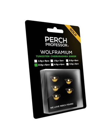 Perch Professor Wolframium czeburaszka wolframowa złota 3g - 5 szt.