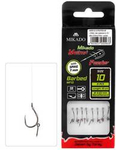 Przypony do methody Mikado z igłą - hak z zadziorem nr 12 / żyłka: 0.18mm/10cm - 8szt.