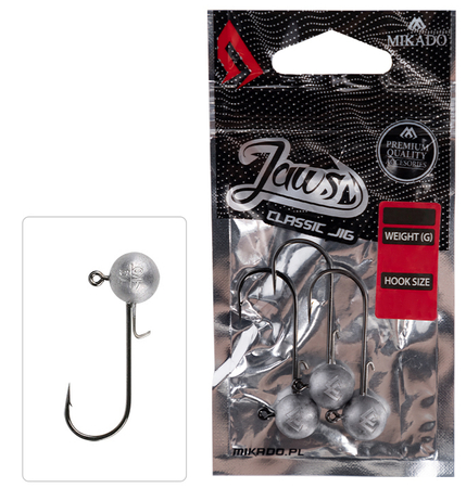 Główki jigowe Mikado Jaws Classic - 17.5g - hak: 6/0 - 3szt.