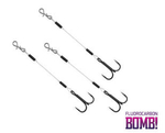 Dozbrojka Sandaczowa DELPHIN BOMB! Twisto RIGS Fluorocarbon #6/6cm - 3 szt. Do gum 10-12cm