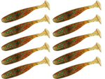 Guma Keitech Easy Shiner 3" | 7,6cm |  LT#30 Pumpkin Green  FLK | 10 szt.