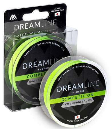 Plecionka Mikado DreamLine Competition fluo green | 0,23mm | 23,61kg | 150m