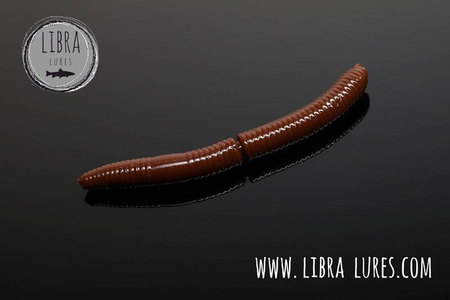 Przynęta Libra Lures Fatty D'Worm 7.5cm | 038 - Brown | ser | 8 szt.