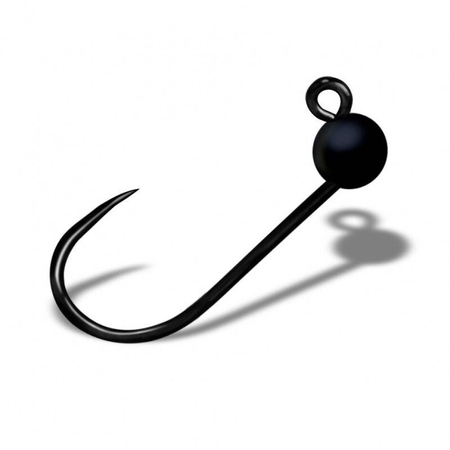 Główki jigowe wolframowe Gurza Trout J1 BL Tungsten Beads BK | #4 | 0.84g