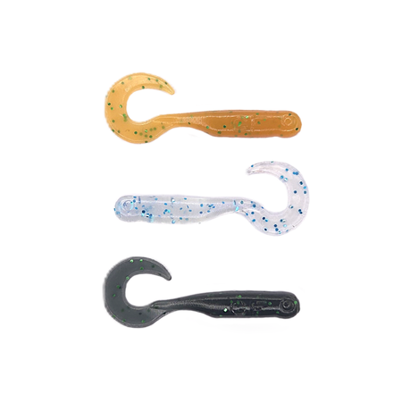 Guma Great Fish GF1 Twister Baby 3cm | Dżejsiok Special Edition | Krewetkowy | 21 szt.
