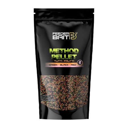 Micro Pellet Feeder Bait 2mm | Tutti Frutti -Green & Black & Red