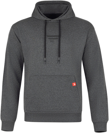 Bluza z kapturem Favorite Black logo dark grey melange | rozm. L