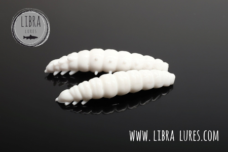 Przynęta Libra Lures Larva 3.5cm | 001 - White | ser | 12 szt.