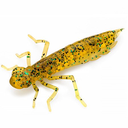 Gumy FishUp Dragonfly 3,0cm | 1,2" | #036/Caramel/Green & Black | 10szt.