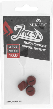 Wymienne obciążenie do wkrętów Mikado Jaws Quick Change Spiral - 10g - 3szt.