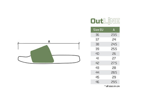 .Klapki Delphin OutLINE CARP / rozmiar 40