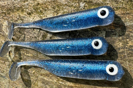 Guma Great Fish GF1 4,9cm | Blue Pearl | krewetkowy | 10 szt.