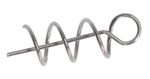 Wkręt do miękkich przynęt Mikado Jaws Micro Spiral S - 15mm - 8szt.