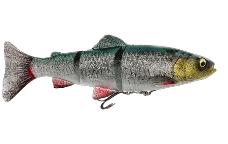 ..Savage Gear 4D Line Thru Trout 15cm SS - 35g -Green Silver