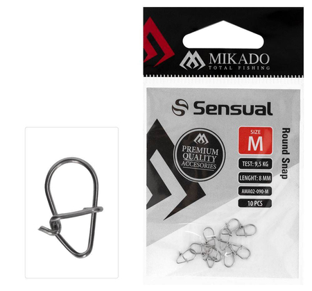 Agrafki Mikado Round Snap rozm. S | 10szt.