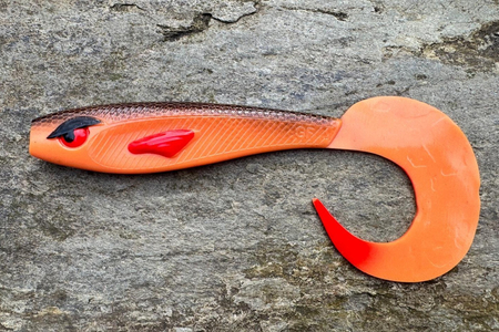 Guma Great Fish Rocky Twister 11cm | Toxic Pumpkin | 2 szt.