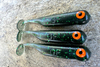 Guma Great Fish GF1 4,9cm | Magic Green | bezzapachowy | 10 szt. | Dżejsiok Special Edition