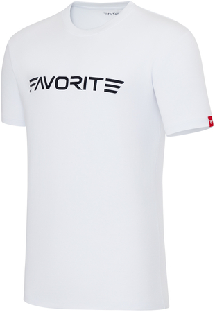 T-shirt Favorite Black Logo - Biały - rozmiar L