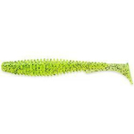Gumy FishUp U-Shad 10,1cm | 4" | #055 Chartreuse/Black | 8szt.