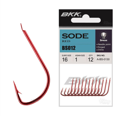 Haczyki BKK Sode Red Diamond | #10 | 12 szt.