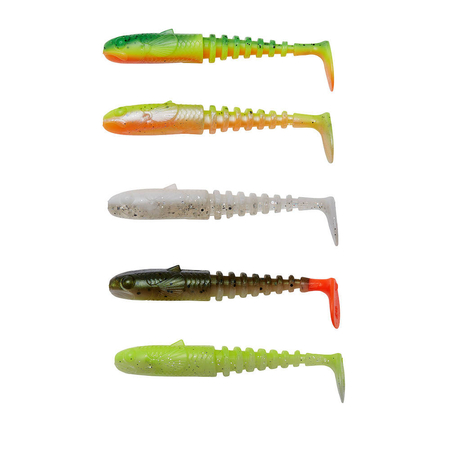 Zestaw gum Savage Gear Gobster Shad 7.5cm | Dark Water Mix | 5 szt.