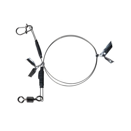 Przypon stalowy BKK 7x7 Wire leader Allround (Duolock Snap) | 25cm | 18kg | 2 szt.