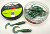 Guma Great Fish GF1 Twister 4,9cm | Colorful Glitter | krewetkowy | 10 szt.