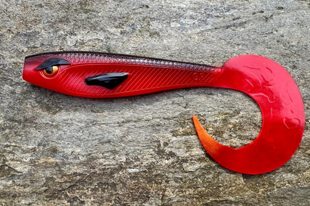 Guma Great Fish Rocky Twister 15cm | Toxic Red 